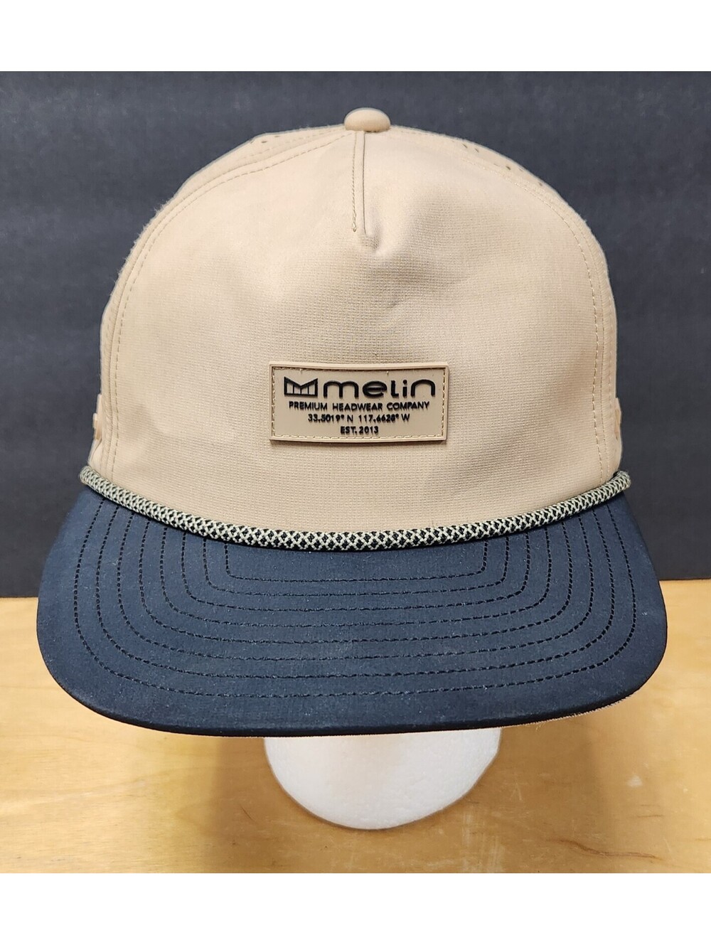 Melin Coronado Hydro Snapback Hat Black Sands Collection Floatable Rope Cap